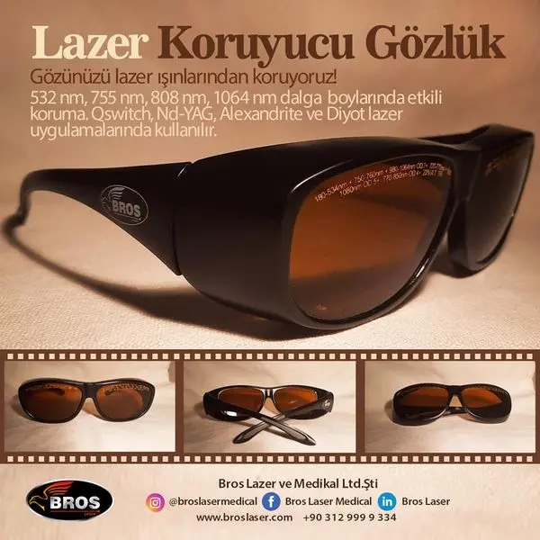 Lazer Koruyucu gözlük